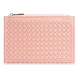 LOKASS Makeup Bag Slim Cosmetic Bag Cute Makeup Bags Hand-held Cosmetic Pouch for Women Cosmetics,Make Up Tools,Travel (Rose Gold)