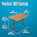 Vari Electric Standing Desk - Sit to Stand Desk - Push Button Memory Settings… (60, Butcher Block w/Crossbar)
