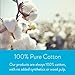 Organic Makeup Remover Pads by Maxim (100 Count): Extra Large 100% Natural White Cotton Rounds - Hypoallergenic for Sensitive Skin - Chlorine Free, Chemical Free