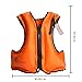 Life Jacket Adult Inflatable Swim Vest for Snorkeling by OMOUBOI Suitable for 80-220lbs.Click on The Discount Code to get The Elastic Band, Yellow Children's Vest, Swimming Hand Paddles