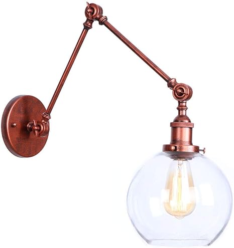 Kwoking Lighting Industrial Vintage Style 1 Light Wall Sconces