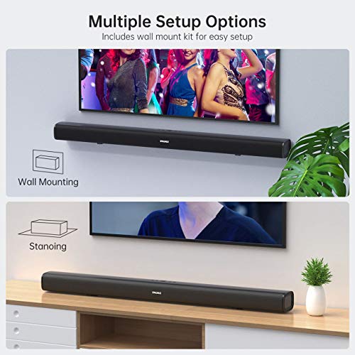 Sound Bars for TV, SAKOBS Three Equalizer Mode Audio Speaker for TV, 37