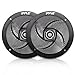 Pyle Marine Speakers - 4 Inch 2 Way Waterproof and Weather Resistant Outdoor Audio Stereo Sound System with 100 Watt Power and Low Profile Slim Style Design - 1 Pair - PLMRS4B (Black)