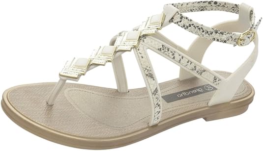 Amazon.com | Grendha Glamour Sandal Womens Flip Flops/Sandals-Beige-5 | Flip-Flops