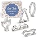 Ann Clark Cookie Cutters 5-Piece Tribal Cookie Cutter Set with Recipe Booklet, Feather, Teepee, Cactus, Chevron Pattern and Arrow