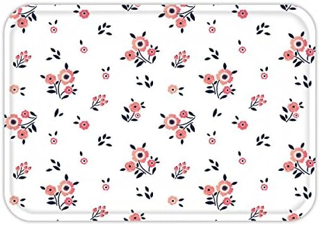 Beshowere Doormat cute floral pattern in the small flower ditsy print motifs scattered random seamless vector