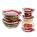 Rubbermaid Easy Find Lids Glass Food Storage and Meal Prep Containers, Set of 5 (10 Pieces Total)