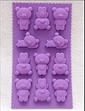Bear Shaped Silicone Baking Mold: Best Chocolate, Jello, Hard Candy, Soap Mold and Silicone Ice Cube Tray on Amazon! This Silicone Bakeware Includes a Bonus Gift: A Silicone Tea Infuser!