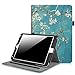 Fintie New iPad 9.7 Inch 2017 / iPad Air 2 / iPad Air Case - [Corner Protection] Multi-Angle Viewing Folio Stand Cover w/ Pocket, Auto Wake / Sleep for Apple iPad 2017 Model, iPad Air 1 2, Blossom