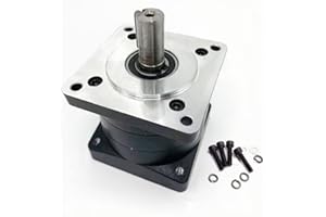 BESTOPPER 1/2" Planetary Gearbox 20:1 Nema 34 Gear Head 3000rpm Speed Reducer for Stepper Motor, D16mm Shaft Ouput, DHL/FedEx Ship (20:1)