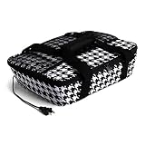 HOTLOGIC Food Warming Tote, Casserole Carrier 120V, Houndstooth