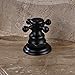 Rozin Widespread 3 Holes Bathroom Sink Faucet Dual Cross Knobs Mixer Tap Oil Rubbed Bronze