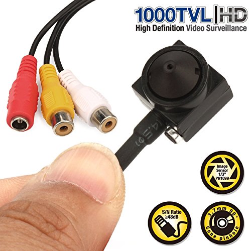 Click Here to See More Images KVIEW Cctv Mini Spy Pinhole Security Camera Sony CCD 1000tvl Hd Hidden Cctv Surveillance Mini Camera