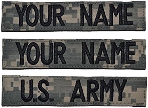 Custom 3 Piece ACU / UCP Name Tape with US Army