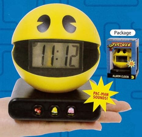 Amazon Co Jp 1980年代ヒットしたパックマンが目覚まし時計に パックマン アラームクロック ホーム キッチン