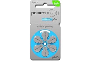 Powerone Size-675P Cochlear, 2 Pack (60 Batteries)