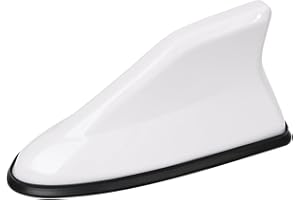 Car Shark Fin Antenna for Toyota Matrix 2010-2014, Waterproof Top Roof Aerial Cover Shark Fin Antenna Cap Lid Replacement,Whi