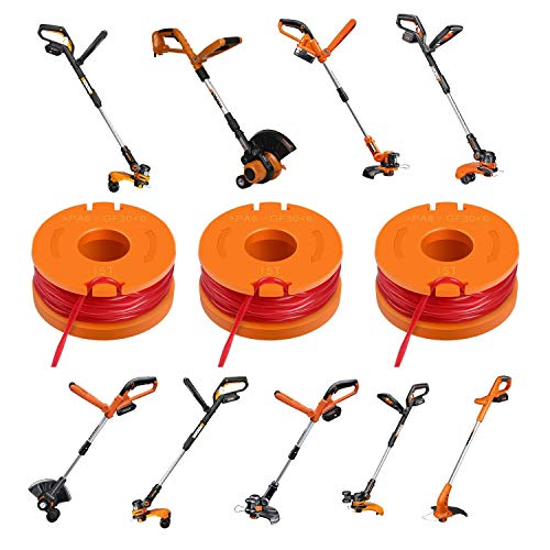 Thten Edger Spools Replacement for Worx WG180 WG163 WA0010 Weed Wacker