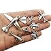 40 PCS Airplane Charms Collection - Antique Silver Bronze Colors Plane Passenger Aircraft Helicopters Aviation Aircraft Fighter Aircraft Pendants fro Jewelry Findings (Airplane HM49)