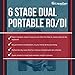 LiquaGen Portable - 6 Stage Dual Use (Drinking & 0 PPM Aquarium Reef/Deionization) Reverse Osmosis Water System (RO/DI) w/pH Alkaline Mineral Restoration Filter (50 GPD)