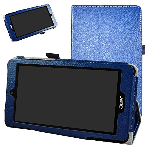 Acer B1-780/B1-790 Case,Mama Mouth PU Leather Folio 2-folding Stand Cover with Stylus Holder for 7