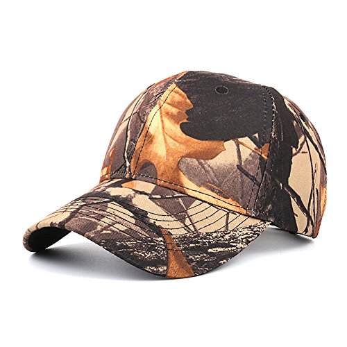 Elaco Women Men Casual Outdoor Camouflage Sports Cap Baseball Cap Hat (Coffee)