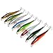 Aorace 8pcs/lot Minnow Fishing Lure Tackle 3D Artificial Bait 8colors Hard Floating Big Fishing Lures Leurre Peche 12cm 10g