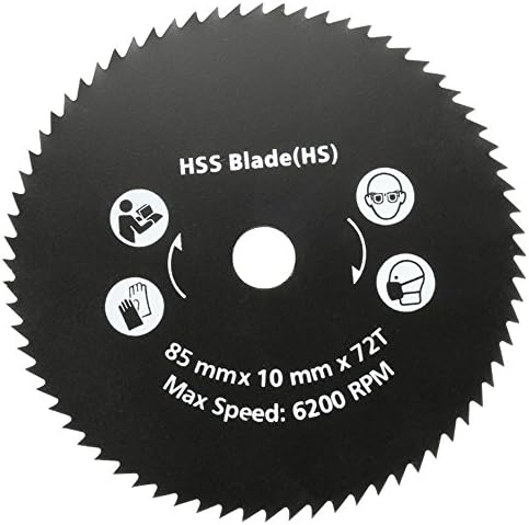 Newest 1PC 85mm 72T HSS Circular Saw Blade Cutting Disc Wheel For Worx WorxSaw Wood Metal Working Tools Hot Sale