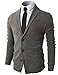 H2H Mens Casual Slim Fit Shawl Collar Basic Designed Cardigans
