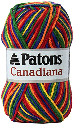 Patons 455900 Canadiana Yarn - Ombres, Rainbow
