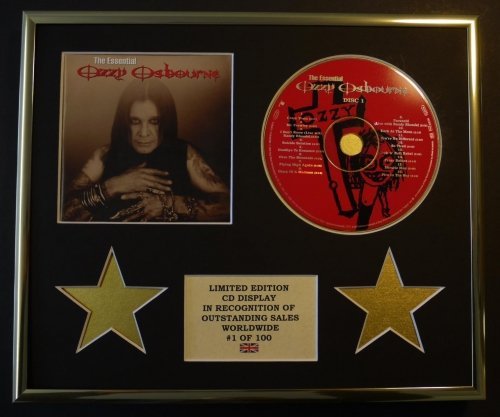 OZZY OSBOURNE/CD DISPLAY/LIMITED EDITION/COA/THE ESSENTIAL OZZY OSBOURNE