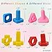 FIOLOM Nuts and Bolts Fine Motor Skills Montessori Toys Interlocking Building Blocks Learning STEM Educational Toy Match Game Toddler Puzzles Preschool Activities Gifts for 3 4 5 Yr Old Boys Girls Kid