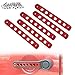 Opall Front Door & Back Door Aluminum Grab Handle Cover For 2007-2018 Jeep Wrangler JK & Unlimited 4 Door 5pcs/set (Red)