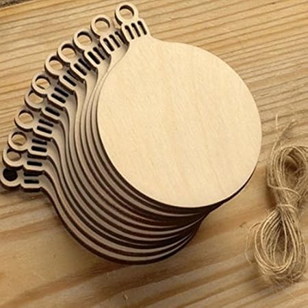 Lavoretti Di Natale In Legno Fai Da Te.Ideali Per Lavoretti Fai Da Te Regalo Albero Di Natale Carino Valentine Wedding Decor 10 Pz Mcree 10 Pz Palline Di Natale In Legno Rotondo E Corde Di Canapa Odontotal Com Uy