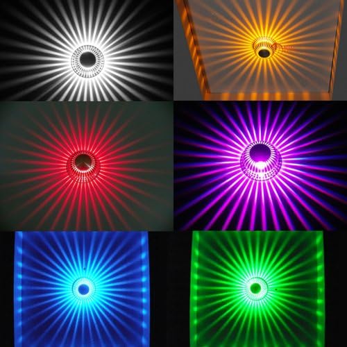 SHE'O Remote control Color change LED Spotlight Home Room Restaurant ceiling recessed LED Light downlight Bar Cafe Modern Ceiling fixture 3w Multi RGB Color changing LED spotlight downlight lamp Bulb Chandelier Lighting
