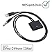 ME 30 Pin to 8 Pin Cable Adapter Converter with 3.5mm Audio Connector for Iphone 5/5s/6/6s/iPod Touch/iPad Air, Ipad Mini, Black