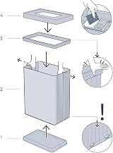 CURVER Verto 54L Recycling Bin Dual Compartments Pearl Grey view 10