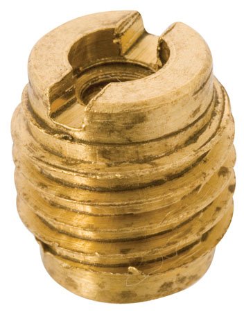 M3 x 0.5 Int. Metric Thd., .350 Ext. Thd., .375 Lg., E-Z LOK Knife Thread Inserts for Wood (1 Each)
