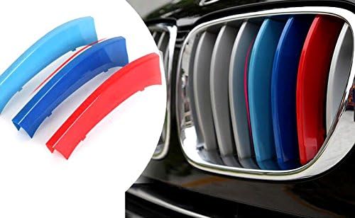 Suitable for X5 E70 2008-2013 Radiator Grill M Tech 3 Colour Cover Stripes Clips