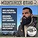 Ultimate Beard Care Kit by Mountaineer Brand | Contains Beard Conditioner Oil, Balm, Wash, Brush, and Wood Beard Comb | Includes Durable Canvas Travel Bag (Timber Scent)