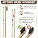 Natural Carved Bamboo Toothbrushes for Adults | Activated Charcoal Soft BPA Free Nylon Bristles for Teeth Whitening & Whitening Gums | Smooth Comfortable Biodegradable Design Handle | Pack of 4 Dental