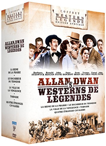 Allan Dwan : 5 Westerns De Légende : La Reine De La Prairie + Le Bagarreur Du Tennessee + La Ville De La Vengeance + Tornade + Quatre Étranges Cavaliers - Pack