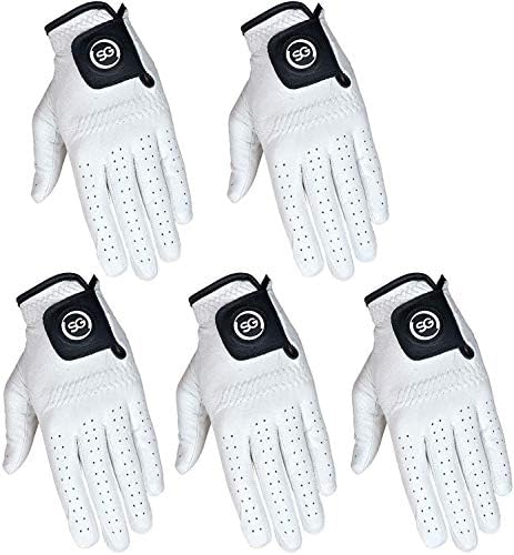 Strike Golf Five-Pack (5pk) All-Leather White Soft Cabretta Leather Men’s Golf Gloves Left Glove or Right Glove only. Strike Golf Five-Pack (5pk) All-Leather White Soft Cabretta Leather Men’s Golf Gloves Left Glove or Right Glove only.