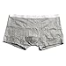 JARLIF Mens Boxer Briefs - 4 Pure Color Pack Soft Cotton Underwear