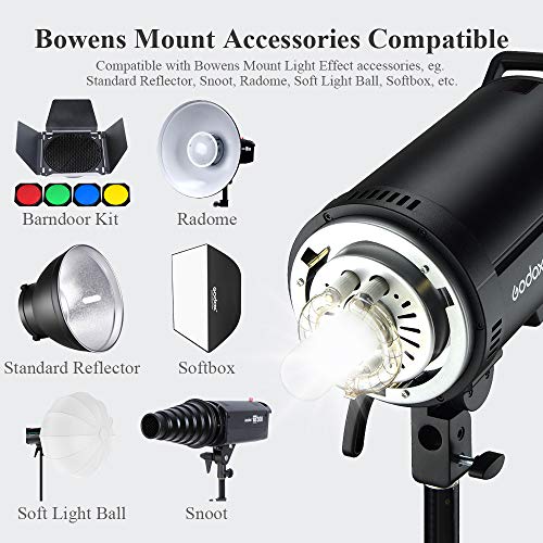 Godox DP400III Professioneller Studioblitz 1s Recyclingzeit GN65 5600k 400Ws Bowens Mount 150W Einstelllampe (DP400III) – Bild 4