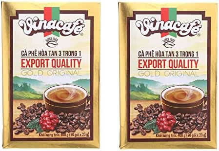 Vinacafe 3 in 1 Instant Coffee Mix New Packaging in Sticks instead of Sachets (Original Premium Arabica and Robusta)