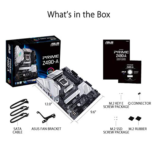 ASUS-Prime-Z490-A-Placa-Base-ATX-Intel-de-10a-Gen-LGA-1200-con-VRM-122-Fases-DrMOS-Dual-M2-DDR4-LAN-25Gb-HDMI-DP-USB-32-Gen-2-USB-de-Tipo-C-Thunderbolt-3-e-iluminacin-RGB-Aura-Sync