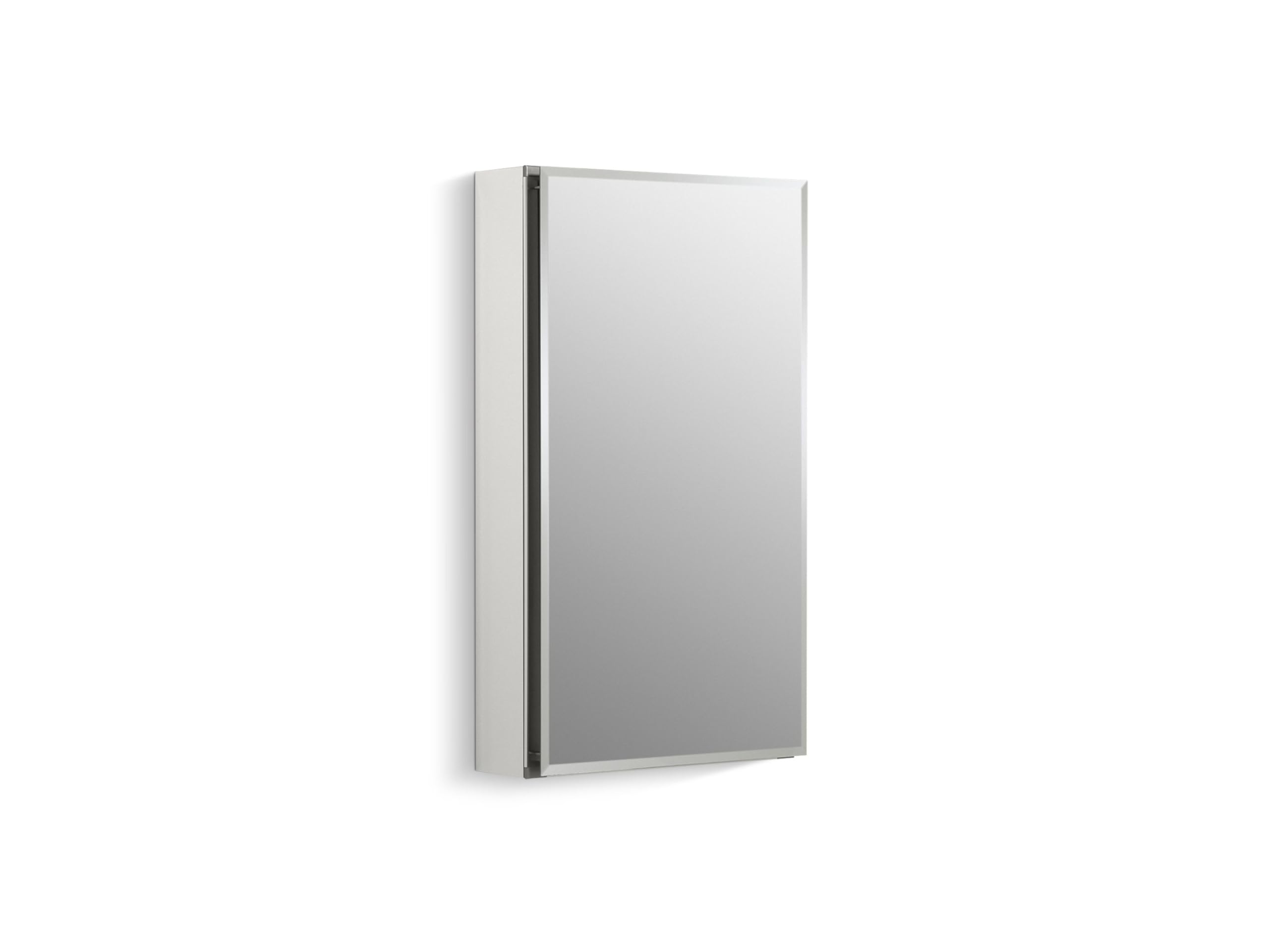 Photo 1 of Kohler CB-CLC1526FS Frameless Bathroom Mirror Medicine Cabinet, Single Door, Rectangular Beveled Edge Frame, Bathroom Cabinet Mirror, Adjustable Shelves, 15 in. W x 26 in. H