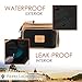Cruelty-Free Leather Dopp Kit/Travel Toiletry Bag by Pierre LaCroix | Hand-Stitched Using Premium Materials and YKK Zippers | Leak Proof/Waterproof | (11
