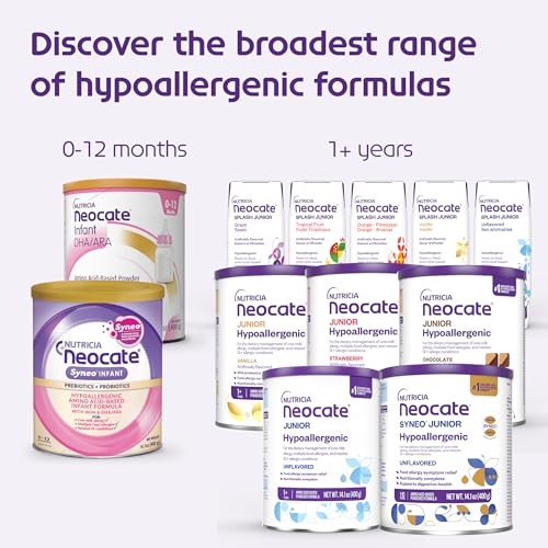 NUTRICIA NEOCATE INFANT – FOOD ALLERGY RELIEF HYPOALLERGENIC BABY FORMULA WITH AMINO ACIDS – WELL-TOLERATED & SUPPORTS NORMAL GROWTH – DAIRY-FREE INFANT FORMULA WITH DHA, ARA – 0-12 MONTHS – 14.1 OZ